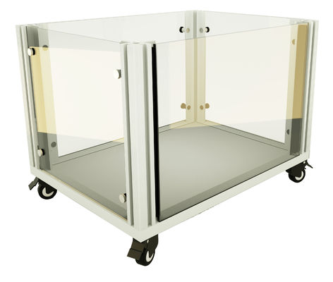 chất lượng  Mesh Panel Metal Dog Crate Metal Dog Kennel With Sliding Door 4 Wheels Easy Assembly Required nhà máy sản xuất