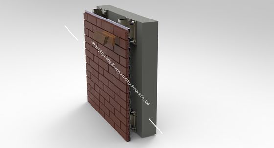 chất lượng  Terracotta Brick Wall Support Systems Customized Aluminium Extrusion Brackets nhà máy sản xuất
