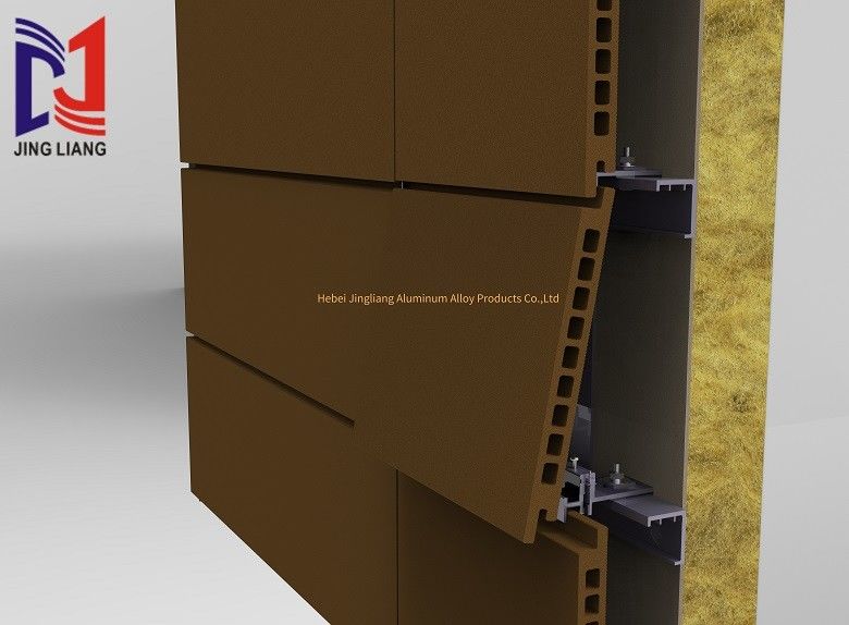 Hệ thống hỗ trợ mặt tiền thông gió bằng vòng kẹp tùy chỉnh cho cả tấm terracotta 20mm và tấm terracotta 30mm