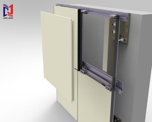 Hệ thống hỗ trợ mặt tiền thông gió Terracotta cho bảng terracotta 19mm